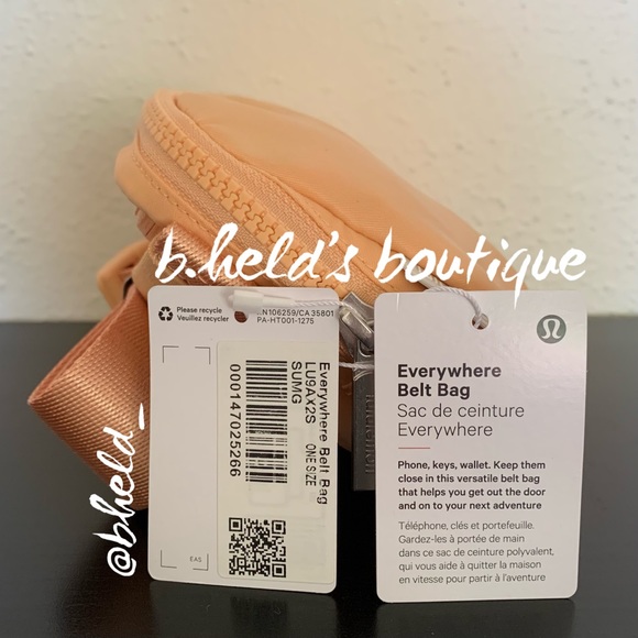 lululemon Everywhere Belt Bag in Summer Glow Orange Pastel 1L Brand New NWT - Picture 2 of 15
